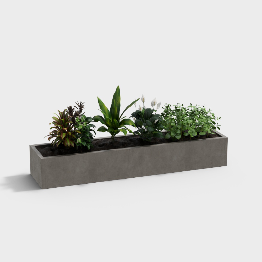 Modern Green Plant Planter