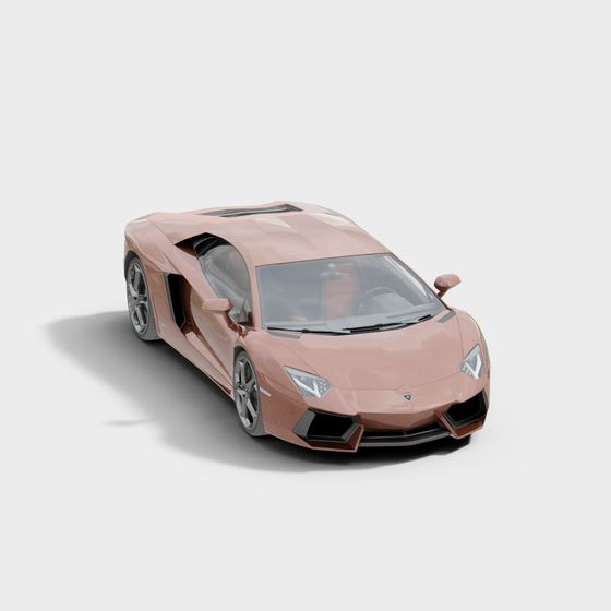 Stylish Low-Poly Sports Car 3D Model