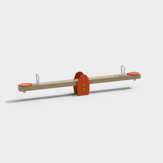 Fun Seesaw 3D Model for Children's Play Areas