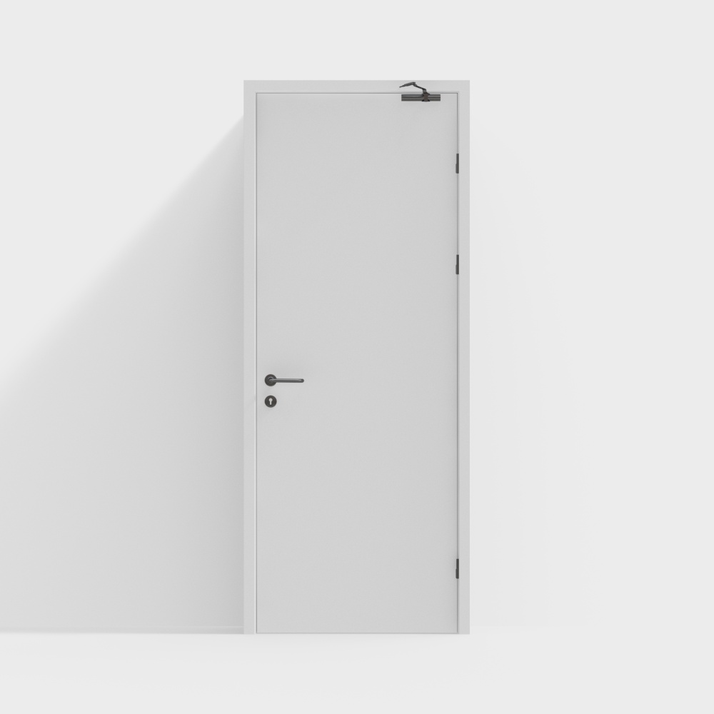 Cửa thoát hiểm tòa nhà văn phòng hiện đại