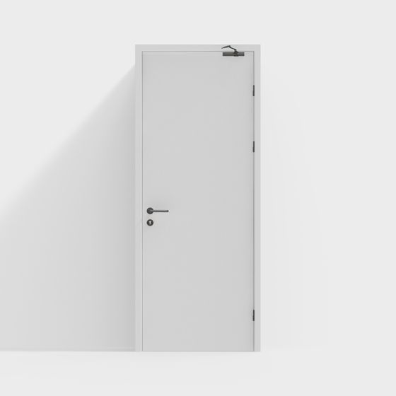 Cửa thoát hiểm tòa nhà văn phòng hiện đại