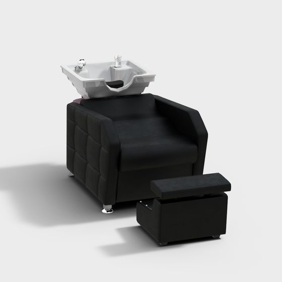 Modern Minimalist Shampoo Chair 3D model