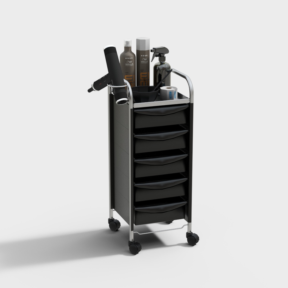 Modern Barbershop Storage Shelf