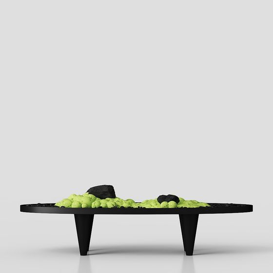 Moonstone Table Low-Poly 3D model