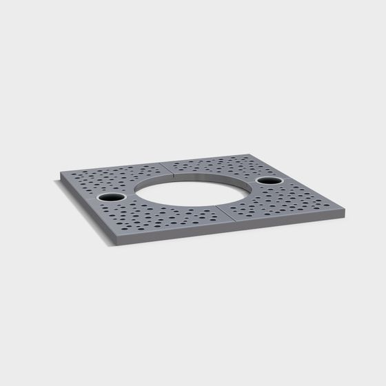 Stylish Urban Drain Cover 3D model