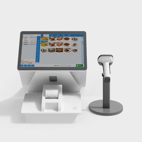 Stylish Cash Register 3D model for Modern Spaces