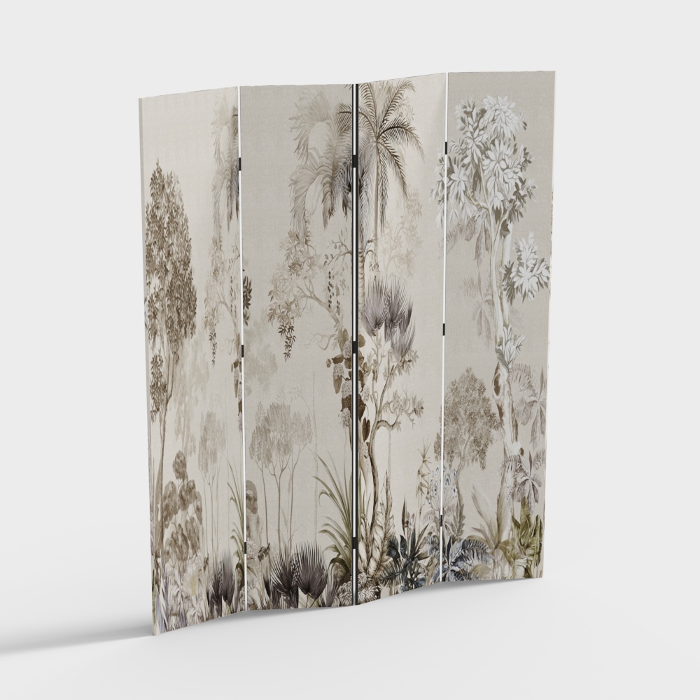 Antique Folding Screen