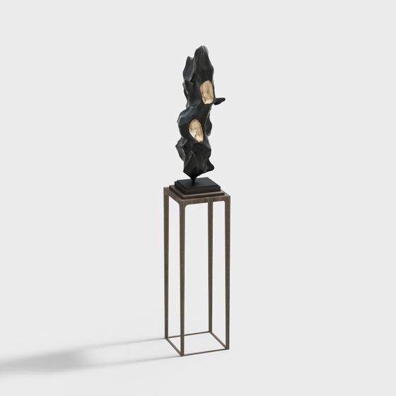 Time Rift 3D model - Low Poly Art Sculpture