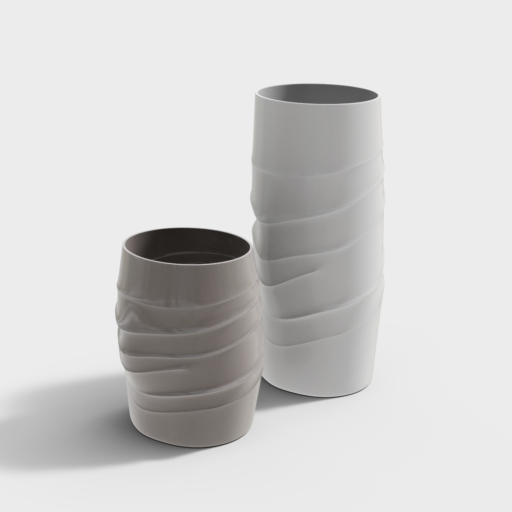 Twisted Vases 3D model