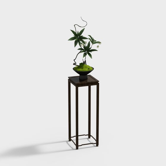 Bonsai Garden Stand 3D model for Artistic Spaces