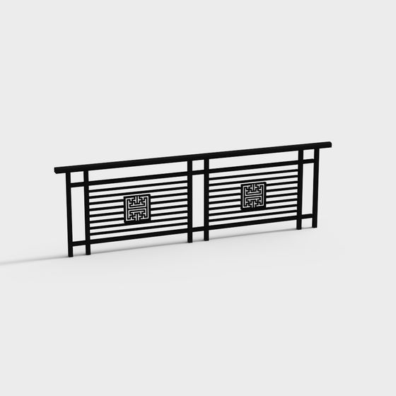 Urban Rhythm Railing 3D model for Contemporary Designs