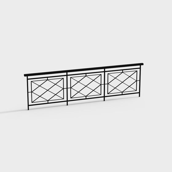 Urban Window Railing 3D model