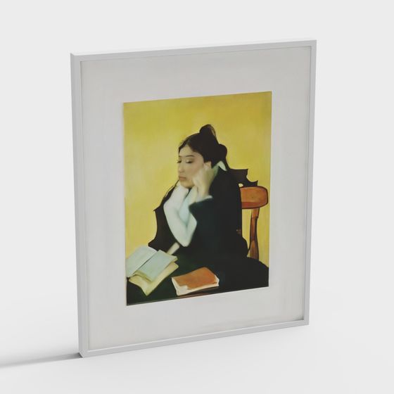 Thoughtful Scholar 3D model for Creative Spaces