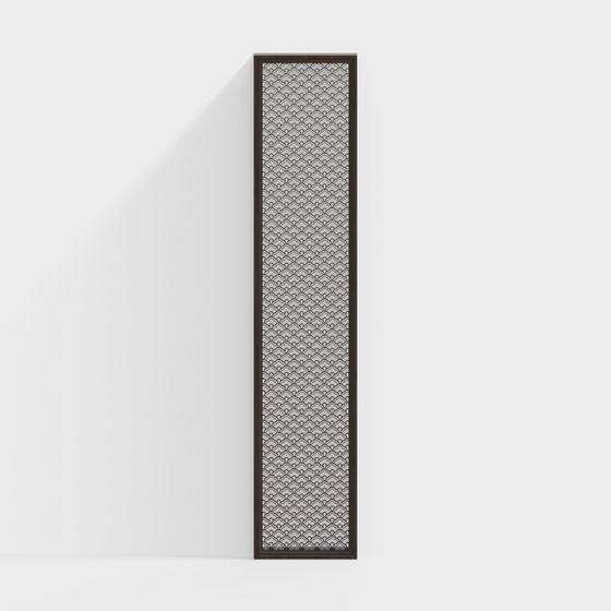 Elegant Lattice Panel 3D model for Contemporary Design