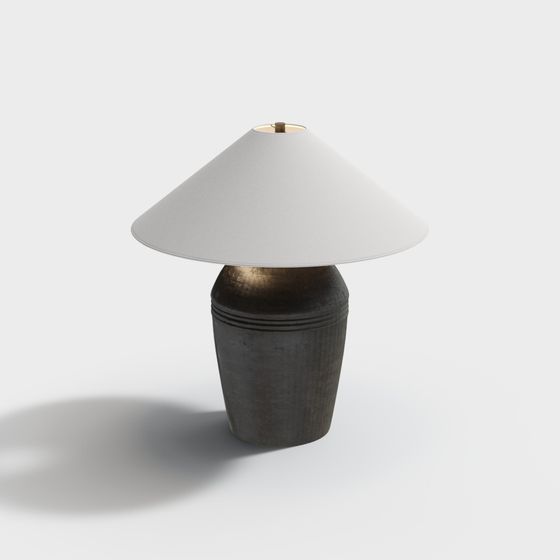 Unique Low-Poly Table Lamp 3D model