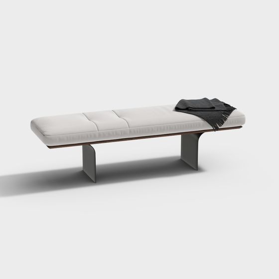 Urban Leisure Bench 3D model
