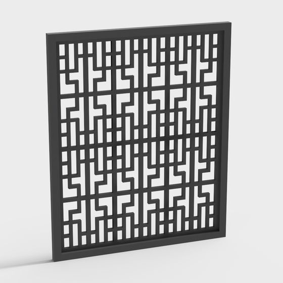 Labyrinth Screen 3D model - Artistic Design