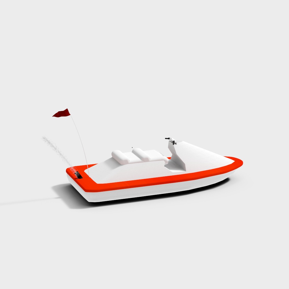 Speedy Sailing Boat 3D model