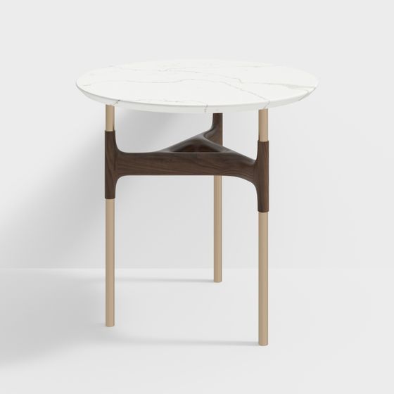 Minimalist Round Table 3D Model for Modern Aesthetics