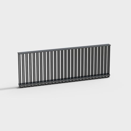 Stylish City Edge Railing 3D model