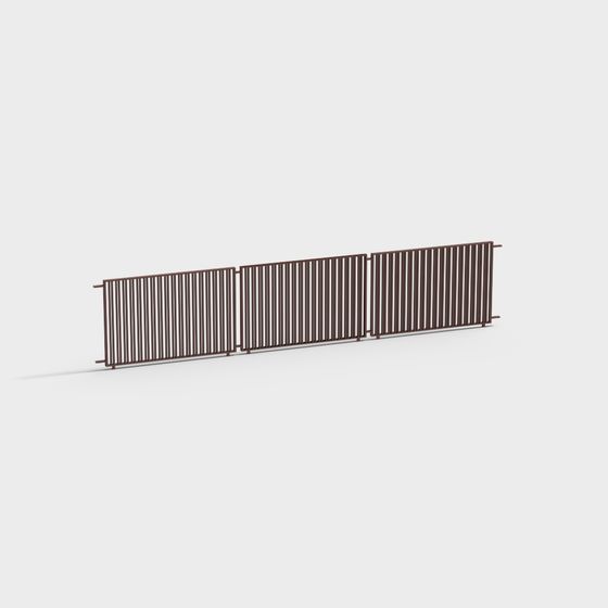 City Boundary Fence 3D model