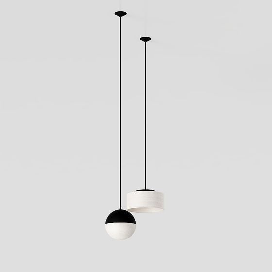 Modern Minimalist Low-Poly Pendant Lamp 3D model