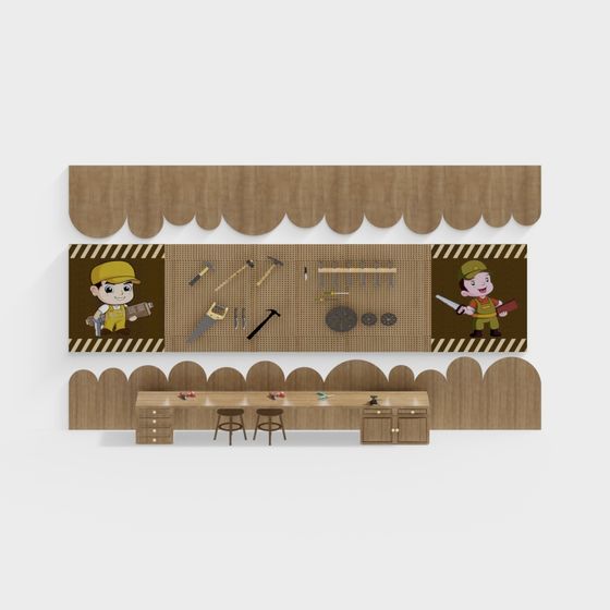 Colorful Workshop 3D Model for Creative Projects