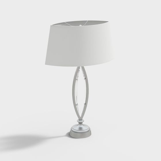 Elegant Low-Poly Table Lamp 3D model