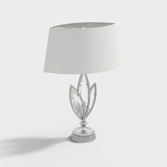Elegant Low-Poly Table Lamp 3D model