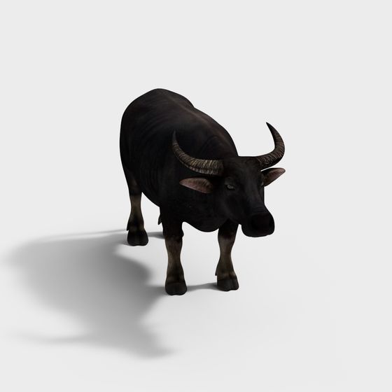 Majestic Water Buffalo 3D model - The Guardian of the Prairie