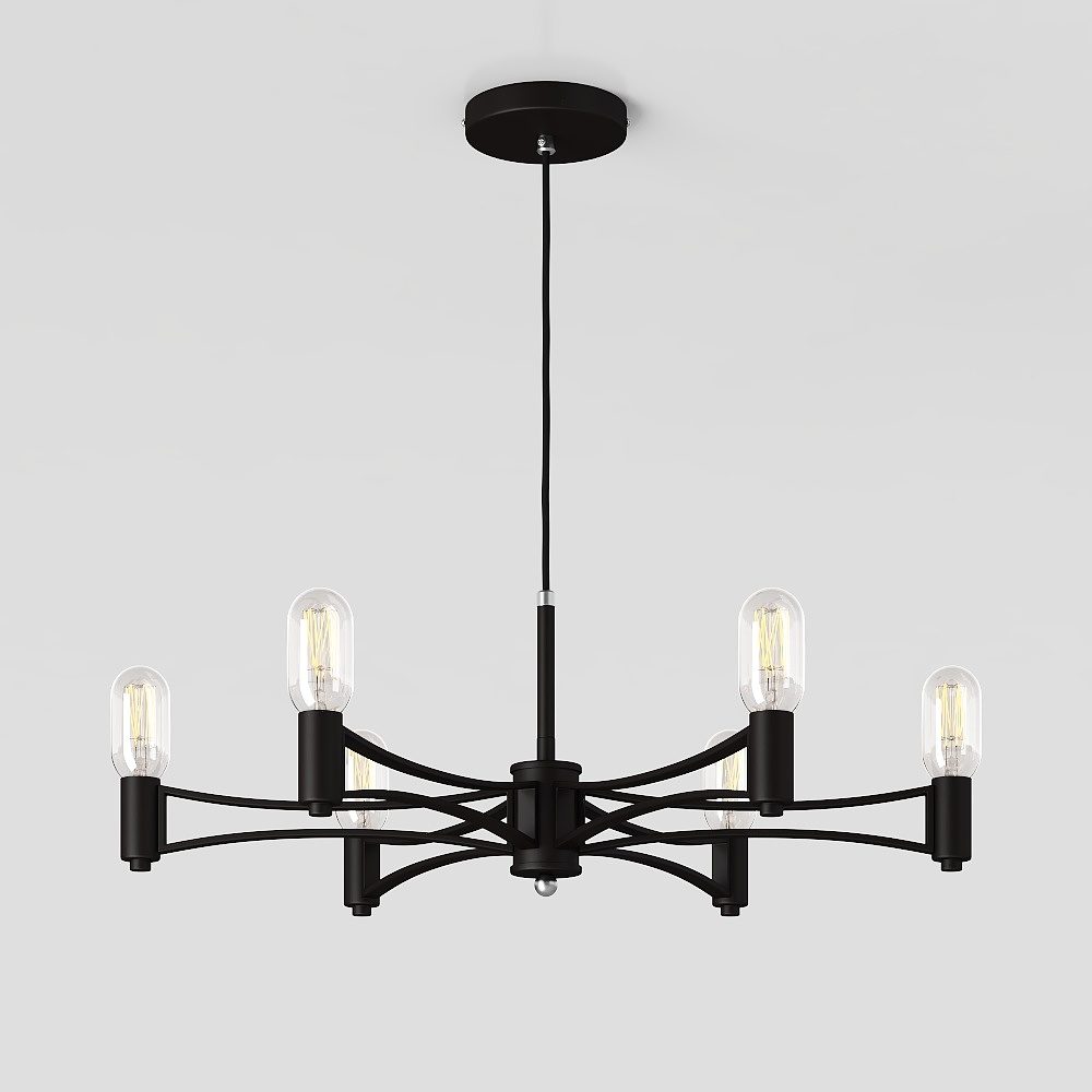 Industrial Pendant Light 3D Model – Retro Metal Design