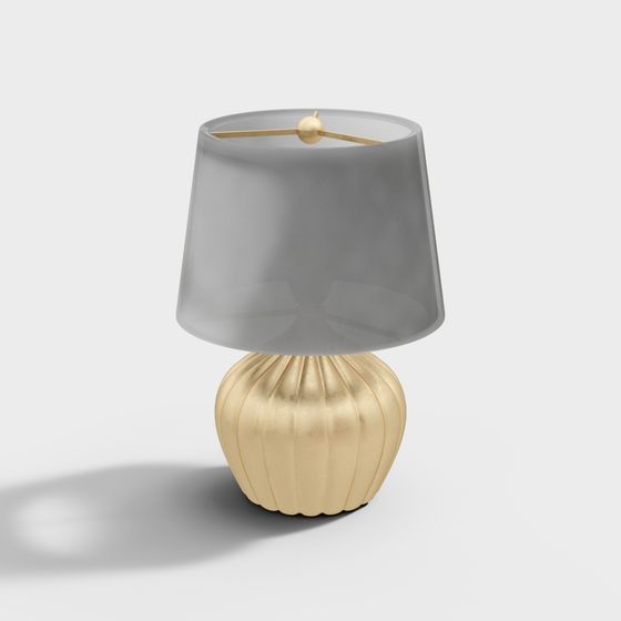 Elegant Table Lamp 3D Model for Modern Interiors