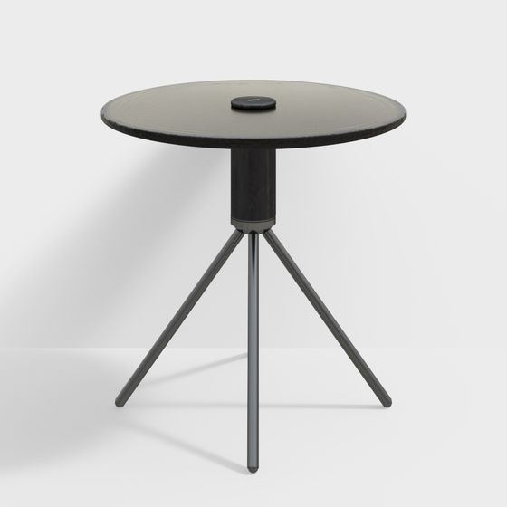 Elegant Minimalist Round Table 3D model