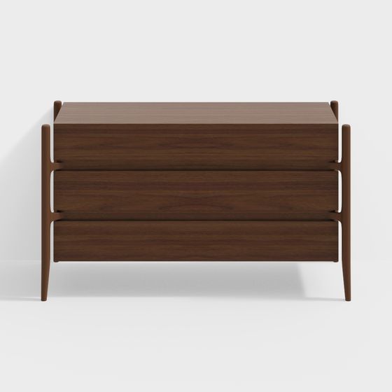 Mid-Century Modern Dresser 3D model