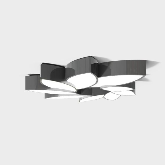 Floral Fusion Ceiling Light 3D model