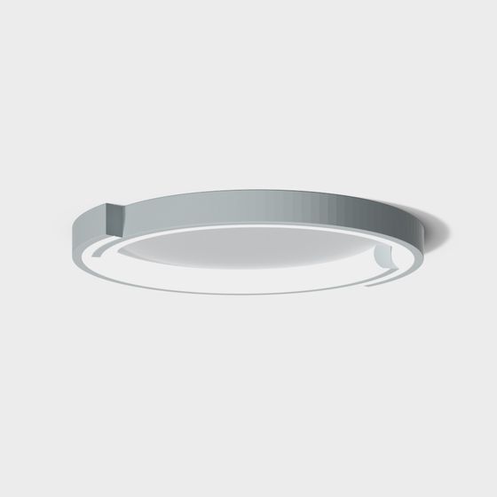 Sleek Ring Pendant Light 3D model