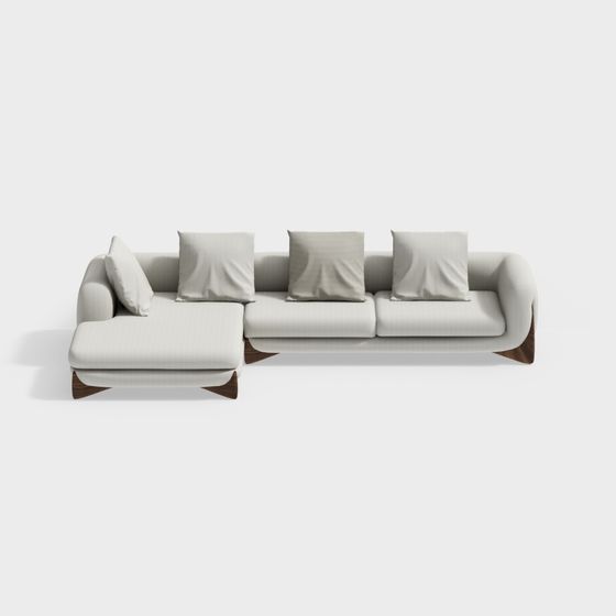 Urban Comfort 3D model Sofa for Contemporary Spaces
