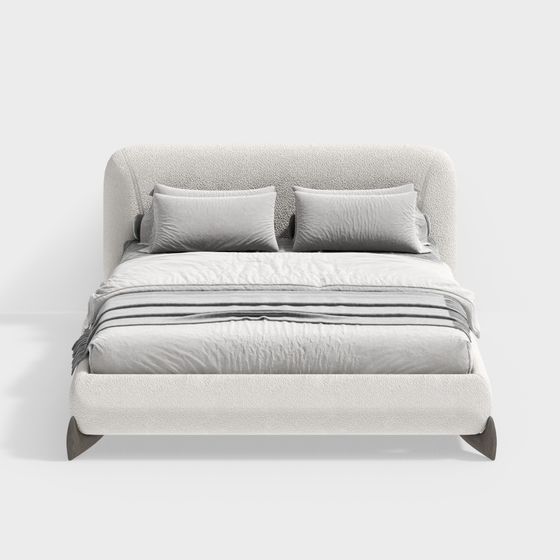 Cozy Comfort 3D Model Bed Design