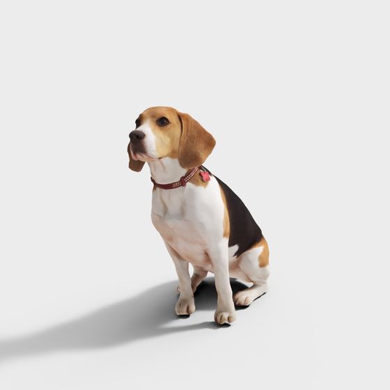 Charming Beagle Buddy 3D model for Creative Projects