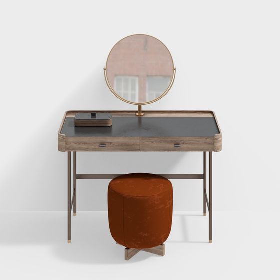 Elegant Vanity Table 3D model for Creative Spaces