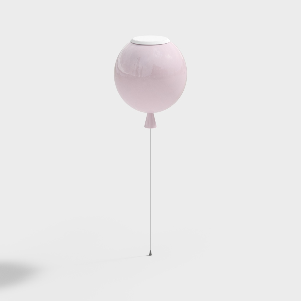 Unique Low-Poly Floating Balloon 3D model