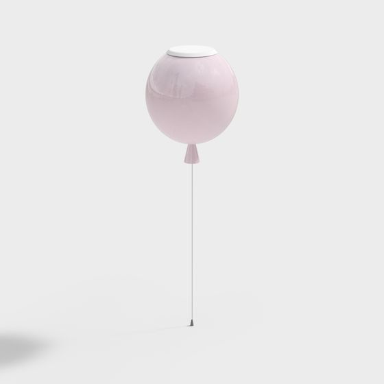 Charming Low-Poly Floating Balloon 3D model for Creative Projects