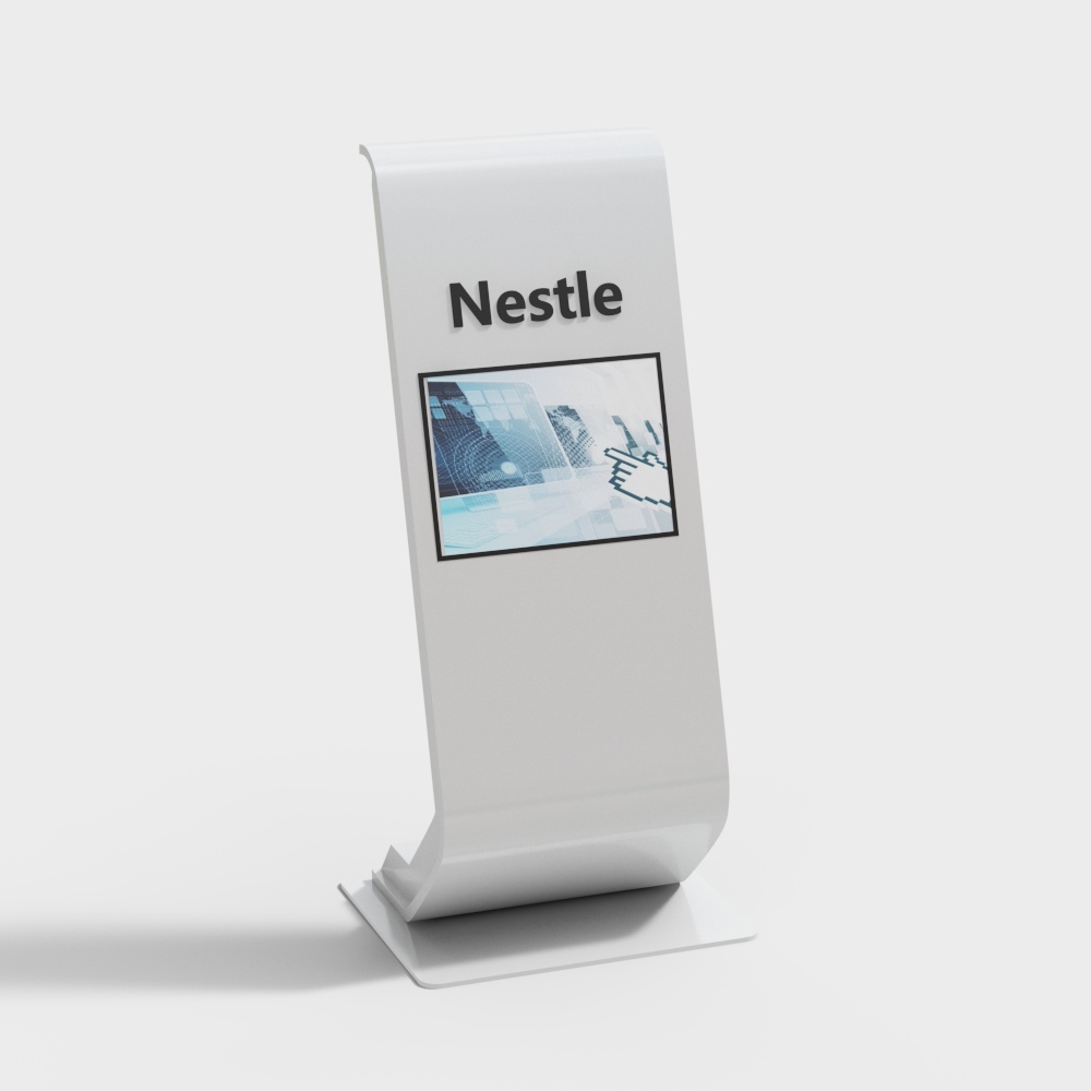 Nestle Branding Display Board 3D model