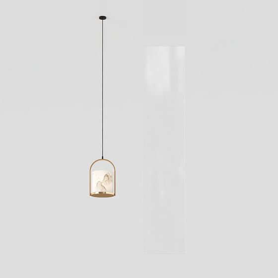 Mountain Light 3D model - Modern Minimalist Chandelier