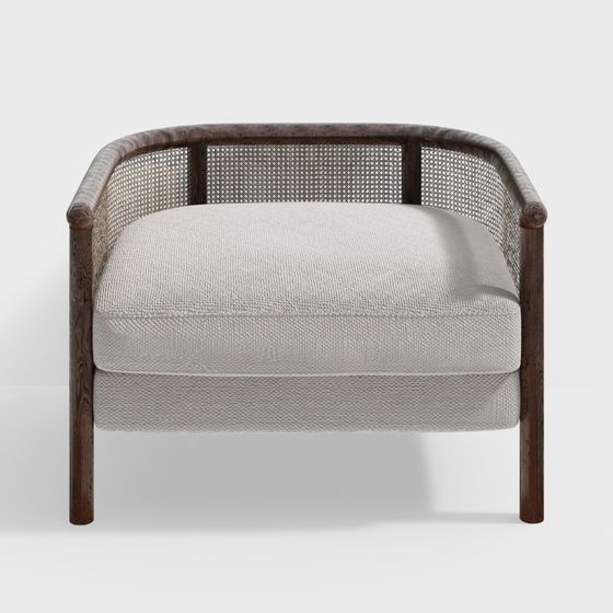 Mid-Century Modern Single Sofa