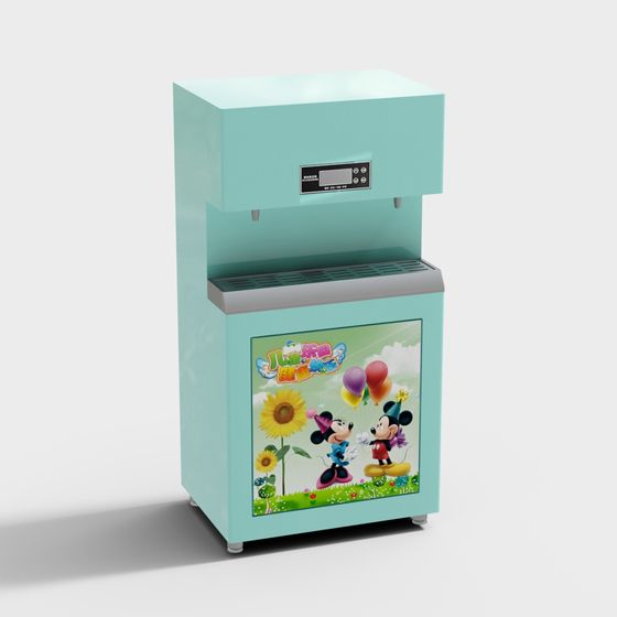 Colorful Kids Water Dispenser 3D Model