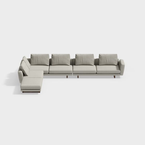 Urban Comfort Sofa 3D model for Modern Interiors