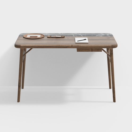 Stylish Urban Workspace Desk 3D model