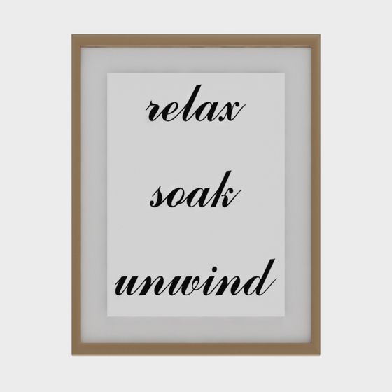 Relax Soak Unwind 3D model