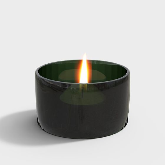 Elegant Low-Poly Candle 3D model for Creative Projects